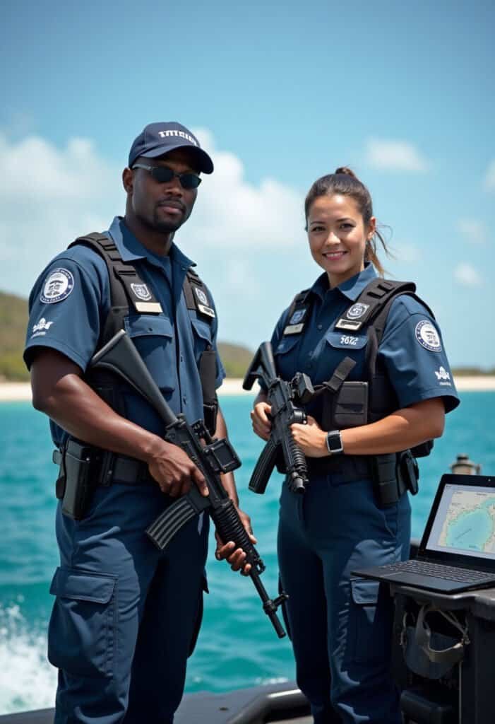 Weapon tracking system used by the Cayman Islands Coast Guard